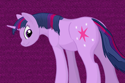 Size: 5043x3366 | Tagged: safe, artist:equum_amici, twilight sparkle, g4, absurd resolution, female, looking at you, looking back, smiling, solo, three quarter view