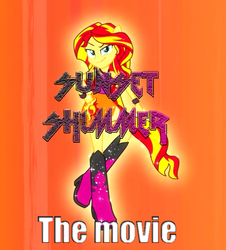 Size: 651x720 | Tagged: safe, sunset shimmer, equestria girls, g4, my little pony equestria girls: rainbow rocks, female, movie poster, solo