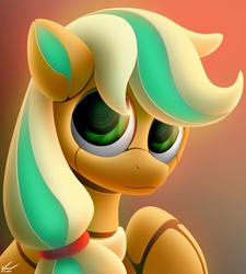 Size: 2250x2500 | Tagged: safe, artist:symbianl, applejack, android, pony, robot, robot pony, g4, applebot, female, high res, roboticization, solo