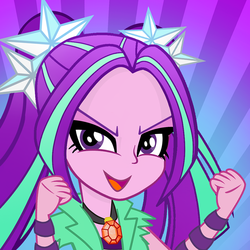 Size: 800x800 | Tagged: safe, artist:pixelkitties, aria blaze, equestria girls, g4, my little pony equestria girls: rainbow rocks, female, looking at you, open mouth, solo