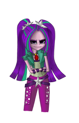 Size: 2883x4500 | Tagged: safe, artist:yogisp, aria blaze, equestria girls, g4, my little pony equestria girls: rainbow rocks, evil eyes, evil smile, female, solo