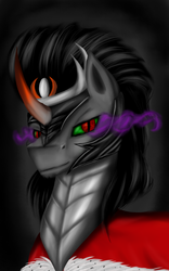 Size: 2500x4000 | Tagged: safe, artist:studentlaure, king sombra, g4, male, portrait, solo