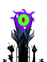 Size: 2114x2796 | Tagged: dead source, safe, artist:thenarffy, king sombra, g4, colored sclera, crystal, crystal empire, dark crystal, eye of sauron, green sclera, high res, lord of the rings, sauron, simple background, transparent background