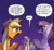 Size: 381x347 | Tagged: safe, artist:andy price, edit, idw, applejack, fluttershy, rainbow dash, twilight sparkle, alicorn, pony, friendship is magic #25, g4, my little pony: friendship is magic (idw), spoiler:comic, argument meme, cropped, female, mare, speech bubble, twilight sparkle (alicorn)