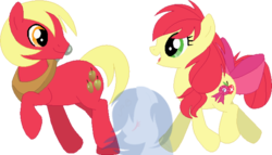 Size: 600x344 | Tagged: safe, artist:archerinblue, oc, oc only, g4, applejack's parents