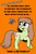 Size: 500x748 | Tagged: safe, artist:catfood-mcfly, oc, oc only, oc:checked privilege, butterfly, earth pony, pony, acne, adhd, distracted, feminism, fury belle, neurodivergent, text