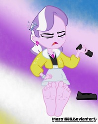 Size: 1033x1307 | Tagged: safe, artist:maze1000, diamond tiara, equestria girls, g4, feet, female, fetish, foot fetish, foot focus, soles, solo