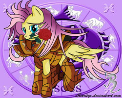 Size: 800x640 | Tagged: safe, artist:king-shoutmon, fluttershy, g4, piscis, saint seiya