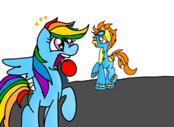 Size: 2055x1500 | Tagged: safe, artist:daisy meadows, rainbow dash, spitfire, g4, surprised