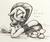 Size: 1934x1629 | Tagged: safe, artist:erudier, fluttershy, rainbow dash, g4, crying, drunk, drunker dash, drunkershy, korean, marker drawing, monochrome, simple background, traditional art, translated in the comments, white background