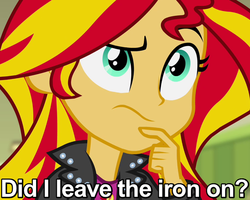 Size: 625x500 | Tagged: safe, screencap, sunset shimmer, equestria girls, g4, my little pony equestria girls: rainbow rocks, airplane!, caption, female, solo, thinking