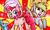 Size: 600x360 | Tagged: safe, artist:miki 14, derpy hooves, pinkie pie, rainbow dash, pegasus, pony, g4, female, mare