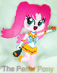 Size: 1490x1908 | Tagged: safe, artist:perler-pony, oc, oc only, oc:fluffle puff, human, cosplay, crossover, humanized, sailor moon (series), solo, taco