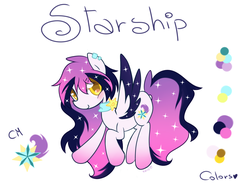 Size: 2269x1701 | Tagged: safe, artist:kero-paw, oc, oc only, oc:starship, pegasus, pony, galaxy, solo