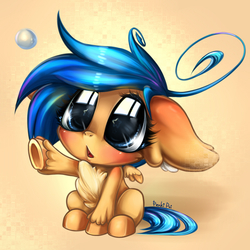 Size: 2000x2000 | Tagged: safe, artist:koi-to, flash sentry, pegasus, pony, g4, alternate hairstyle, bubble, chest fluff, chibi, cute, diasentres, flare warden, high res, rule 63, solo, starry eyes, unshorn fetlocks, wingding eyes