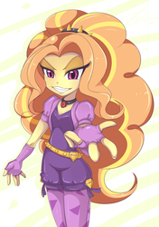 Size: 1106x1569 | Tagged: safe, artist:jinzhan, adagio dazzle, equestria girls, g4, my little pony equestria girls: rainbow rocks, female, pixiv, solo