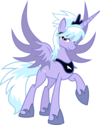 Size: 4803x6000 | Tagged: safe, artist:zapplebow, cloudchaser, alicorn, pony, g4, .svg available, absurd resolution, alicornified, female, raised hoof, simple background, solo, transparent background, vector