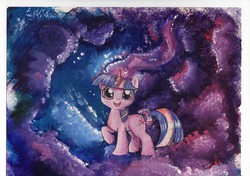 Size: 2323x1640 | Tagged: safe, artist:staticdragon1, twilight sparkle, g4, female, solo, traditional art