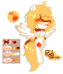 Size: 985x1162 | Tagged: safe, artist:snow angel, oc, oc only, oc:pudi, reference sheet, solo