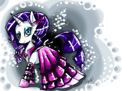 Size: 640x480 | Tagged: safe, artist:staticdragon1, rarity, g4, clothes, dress, female, solo