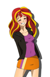 Size: 556x850 | Tagged: safe, artist:xxhidden-soulxx, sunset shimmer, equestria girls, g4, my little pony equestria girls: rainbow rocks, female, human coloration, humanized, simple background, solo, transparent background