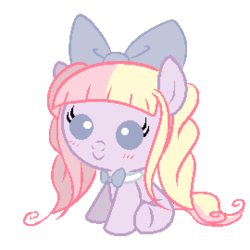 Size: 270x270 | Tagged: safe, artist:wishythestar, oc, oc only, adoptable, bow, bowtie, foal, pastel, solo