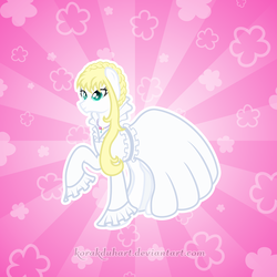 Size: 5000x5000 | Tagged: safe, artist:korakduhart, earth pony, pony, absurd resolution, aldnoah.zero, allusia, anime, asseylum, clothes, dress, ponified, princess, solo, vector, vers, zero