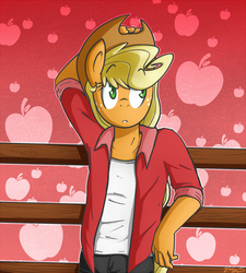 Size: 800x889 | Tagged: safe, artist:nolycs, applejack, earth pony, anthro, g4, applejack (male), male, rule 63, solo