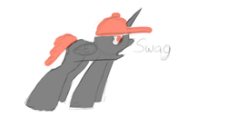 Size: 1473x821 | Tagged: safe, oc, oc only, oc:kingawesomesauce, alicorn, pony, alicorn oc, hat, solo