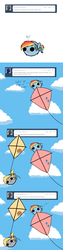 Size: 800x3200 | Tagged: safe, artist:pekou, derpy hooves, rainbow dash, pegasus, pony, ask my little chubbies, g4, ask, chubbie, comic, cute, dashabetes, derpabetes, duo, duo female, female, flying, kite, mare, tumblr