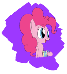 Size: 1920x2112 | Tagged: safe, artist:mr-degration, pinkie pie, earth pony, pony, g4, coffee, female, simple background, solo, transparent background