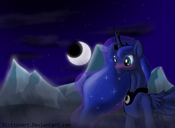 Size: 3545x2606 | Tagged: safe, artist:diction, princess luna, g4, blushing, female, high res, solo, tongue out