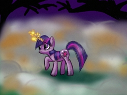 Size: 1024x768 | Tagged: safe, artist:amy2sa-fan, twilight sparkle, g4, female, magic, solo