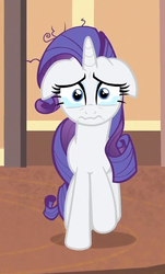 Size: 411x679 | Tagged: safe, screencap, rarity, pony, g4, rarity takes manehattan, crying, female, floppy ears, sad, solo