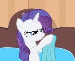 Size: 1219x993 | Tagged: safe, screencap, rarity, g4, rarity takes manehattan, fabric, female, solo