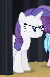 Size: 415x637 | Tagged: safe, screencap, rarity, suri polomare, pony, g4, rarity takes manehattan, angry, female, pouting, solo