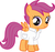 Size: 1081x1024 | Tagged: safe, scootaloo, g4, clothes, cute, factory scootaloo, female, filly, lab coat, simple background, solo, white background