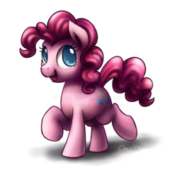 Size: 1576x1558 | Tagged: safe, artist:php177, pinkie pie, earth pony, pony, g4, colored pupils, cute, diapinkes, female, mare, open mouth, simple background, solo, transparent background