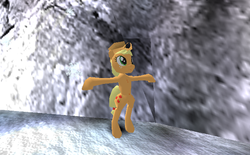 Size: 636x395 | Tagged: safe, applejack, earth pony, anthro, g4, mod, prototype, serious sam