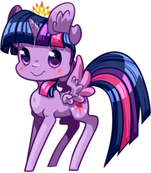 Size: 812x933 | Tagged: safe, artist:tidalwav-3, part of a set, twilight sparkle, alicorn, pony, g4, chibi, female, mare, simple background, solo, transparent background, twilight sparkle (alicorn)