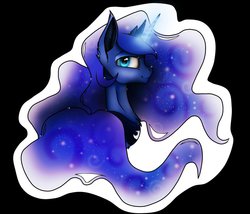 Size: 1024x876 | Tagged: dead source, safe, artist:foxee773, princess luna, g4, female, smiling, solo