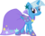 Size: 1000x799 | Tagged: safe, artist:blah23z, trixie, twilight sparkle, pony, unicorn, g4, female, grand galloping gala, great and powerful, mare, recolor, simple background, solo