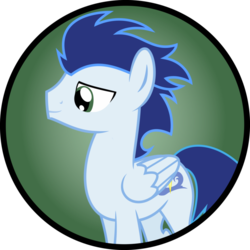 Size: 894x894 | Tagged: safe, artist:mlp-buttons-r-us, soarin', g4, button
