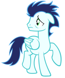 Size: 5000x6000 | Tagged: safe, artist:sofunnyguy, soarin', pegasus, pony, g4, absurd resolution, bags under eyes, male, sad, simple background, solo, stallion, transparent background, vector