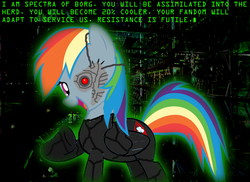 Size: 1484x1080 | Tagged: safe, rainbow dash, g4, 1000 hours in ms paint, borg, join the herd, ms paint, star trek, text
