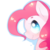 Size: 1000x1000 | Tagged: safe, artist:nao-shii, pinkie pie, g4, bust, cute, diapinkes, female, heart eyes, portrait, profile, simple background, solo, transparent background, wingding eyes