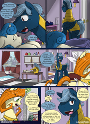 Size: 1950x2700 | Tagged: safe, artist:dracojayproduct, oc, oc only, oc:caroline, oc:pierson, pony, comic:lunar isolation, comic