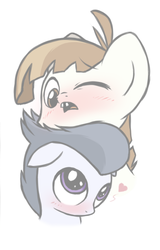 Size: 386x605 | Tagged: artist needed, source needed, safe, featherweight, rumble, pegasus, pony, g4, blushing, cute, featherbetes, floppy ears, frown, gay, heart, male, neck nuzzle, nuzzling, open mouth, rumblebetes, shipping, shy, simple background, white background, wide eyes, wink