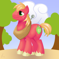 Size: 700x700 | Tagged: safe, artist:funnyfany, big macintosh, earth pony, pony, g4, male, solo, stallion