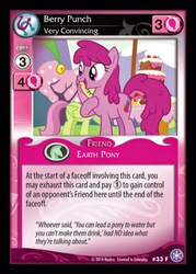 Size: 372x520 | Tagged: safe, enterplay, berry punch, berryshine, merry may, g4, my little pony collectible card game, the crystal games, ccg